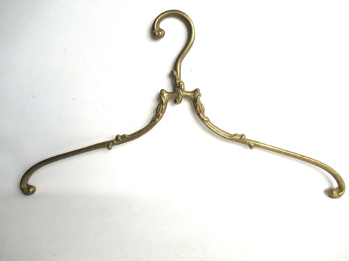 UpperDutch:Bride Hanger,1 (one) Vintage Brass Clothes Hanger, Clothes Hangers, Antique French Coat hanger, Wedding dress.