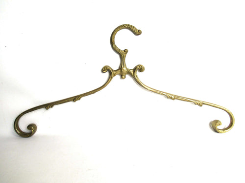 UpperDutch:Bride Hanger,1 (one) Brass Clothes Hanger, Clothes Hangers, Antique French Coat hanger, Wedding dress.