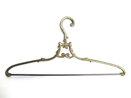 UpperDutch:Bride Hanger,1 (one) Brass Clothes Hanger, Clothes Hangers, Antique French Coat hanger, Wedding dress.