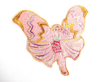 UpperDutch:Sewing Supplies,Fairy Applique, butterfly applique, 1930s vintage embroidered applique. Vintage patch, sewing supply.