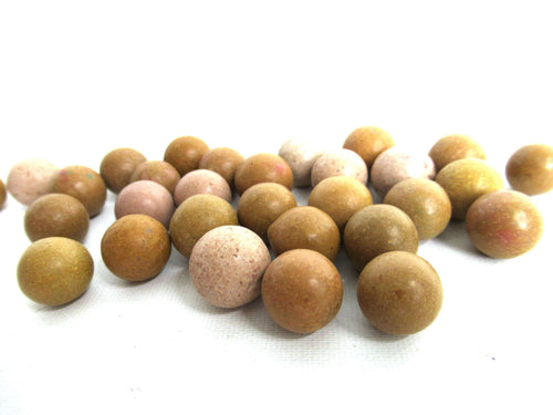 UpperDutch:Marbles,Marbles, Set of 30 Antique Clay Marbles, Antique marbles.