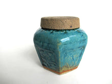 UpperDutch:Ginger Jar,Ginger Jar, Antique Green Glazed Ginger Jar with lid, Collectible pottery.
