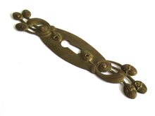 UpperDutch:Hooks and Hardware,Jugendstil Keyhole Cover, Authentic antique Stamped Art Nouveau Keyhole cover, Escutcheon, keyhole plate. Restoration hardware
