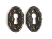 UpperDutch:Hooks and Hardware,1 (ONE) Oval keyhole plate, Keyhole cover, escutcheon, key hole frame, Furniture Hardware.