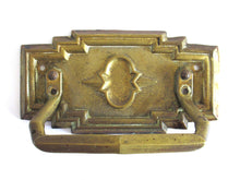 UpperDutch:Hooks and Hardware,1 (ONE) Art Deco Antique Shabby Cabinet Drawer Drop Pull  / Vintage Door Knob / Distressed Door Handle / Escutcheon