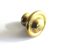 UpperDutch:Hooks and Hardware,1 (ONE) Small vintage brass Drawer knob, Cabinet pull,  Gold tone drawer pull. Brass cabinet hardware.