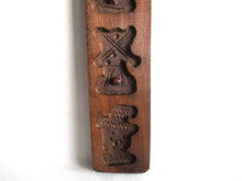 UpperDutch:,Springerle Wooden cookie mold, Dutch Folk Art Cookie Mold. Speculaas Mold, windmill, ship, duck.