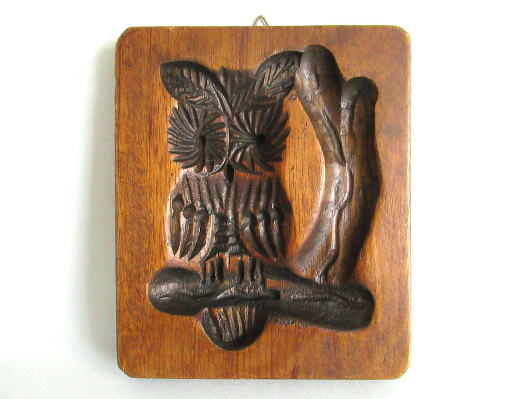 UpperDutch:,Springerle mold Owl Dutch Folk Art Cookie Mold, Speculaas plank.