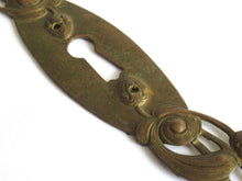 UpperDutch:Hooks and Hardware,Jugendstil Keyhole Cover, Authentic antique Stamped Art Nouveau Keyhole cover, Escutcheon, keyhole plate. Restoration hardware