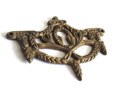 UpperDutch:Hooks and Hardware,Solid Brass Antique Keyhole cover / Antique Victorian style Key Hole Frames / Escutcheon