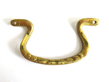 UpperDutch:Hooks and Hardware,1 (ONE) Drawer pull, Antique Brass Cabinet Pull, beautiful Handle, Hardware, Drawer Handle.