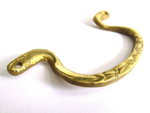 UpperDutch:Hooks and Hardware,1 (ONE) Drawer pull, Antique Brass Cabinet Pull, beautiful Handle, Hardware, Drawer Handle.
