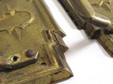 UpperDutch:Hooks and Hardware,1 (ONE) Art Deco Antique Shabby Cabinet Drawer Drop Pull  / Vintage Door Knob / Distressed Door Handle / Escutcheon
