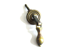 UpperDutch:Hooks and Hardware,Small Antique Hanging Drawer Pull / Metal Cabinet knob / Drop Door Handle. Cabinet hardware, restoration hardware