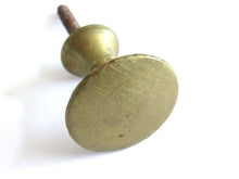 UpperDutch:Hooks and Hardware,Solid brass Antique knob, replacement hardware, cabinet pull, drawer handle, door handle. Authentic antique knobs for projects
