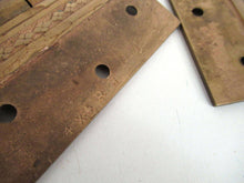 UpperDutch:,Set 2 pcs Authentic Antique Brass Hinges, Victorian ornate antique Hinges.