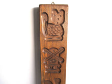 UpperDutch:,Springerle Wooden cookie mold, Dutch Folk Art Cookie Mold. Speculaas Mold, windmill, ship.