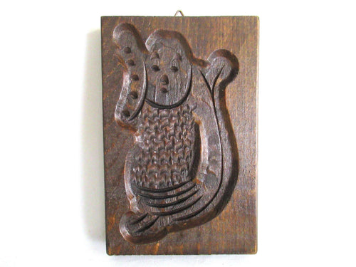 UpperDutch:,Springerle Wooden cookie mold Mermaid Dutch Folk Art, Speculaas.