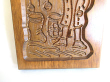 UpperDutch:,Cookie Mold, Wooden cookie mold. Wooden Dutch Folk Art Cookie Mold, springerle.