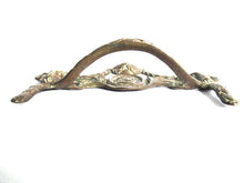 UpperDutch:,Rams head hardware. Drawer pull. Antique Brass Drawer Handle. Furniture Applique with Pull. Late 18th century restoration hardware