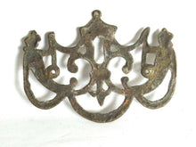 UpperDutch:,Shabby Keyhole cover, escutcheon. Distressed keyhole frame plate. Authentic old furniture hardware. restoration supply.