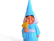 UpperDutch:,ONE Women Gnome figurine, after a design by Rien Poortvliet, Brb collectible pocket gnome, mini garden gnome.