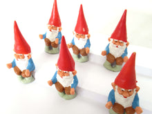 UpperDutch:,ONE David the Gnome figurine after a design by Rien Poortvliet, Brb gnome, Sitting Gnome, mini garden gnome.