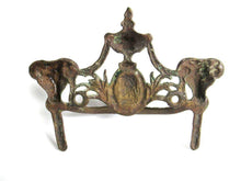 UpperDutch:,Rams head hardware. Drawer pull. Antique Brass Drawer Handle. Furniture Applique with Pull. Late 18th century restoration hardware