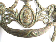UpperDutch:,Rams head hardware. Drawer pull. Antique Brass Drawer Handle. Furniture Applique with Pull. Late 18th century restoration hardware