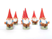 UpperDutch:,ONE David the Gnome figurine after a design by Rien Poortvliet, Brb gnome, Sitting Gnome, mini garden gnome.