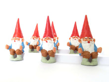 UpperDutch:,ONE David the Gnome figurine after a design by Rien Poortvliet, Brb gnome, Sitting Gnome, mini garden gnome.