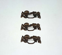 UpperDutch:Hooks and Hardware,1 Solid Brass Handles / Antique Ornate Flower Drawer Pull