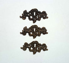 UpperDutch:Hooks and Hardware,1 Antique Solid Brass Keyhole frame, Antique Ornate Flower Key Hole Frame.