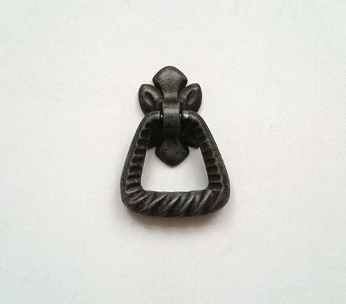 UpperDutch:Hooks and Hardware,ONE Vintage Metal Hanging Drawer Drop Pulls / Door Handles