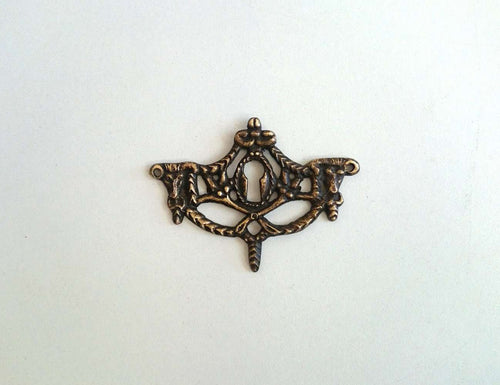UpperDutch:Hooks and Hardware,Solid Brass Antique Keyhole cover / Antique Victorian style Key Hole Frames / Escutcheon