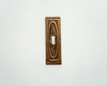 UpperDutch:Hooks and Hardware,Authentic Shabby antique Keyhole cover, Stamped Escutcheon, keyhole plate
