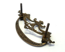 UpperDutch:Hooks and Hardware,Antique Solid brass Ornate Floral Drawer Handle / Drawer Drop Pull with flowers
