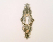 UpperDutch:Hooks and Hardware,Keyhole plate, shabby key hole frame, Antique metal Escutcheon.