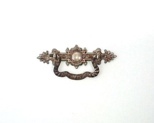 UpperDutch:Hooks and Hardware,Drawer Handle / Authentic Shabby Antique Drawer Handle / Drop pull