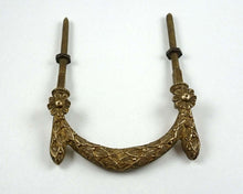 UpperDutch:Hooks and Hardware,Antique Solid brass Ornate Floral Ormolu Drawer Handle / Drawer Drop Pull with flowers