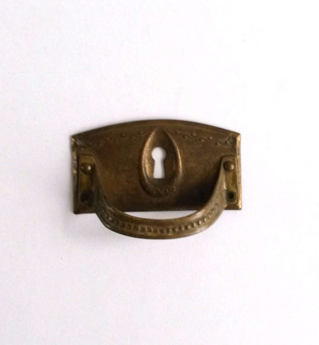 UpperDutch:Hooks and Hardware,Antique Keyhole plate, Drawer Handle, Old Key Hole Cover, Escutcheon, Authentic antique