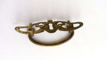 UpperDutch:Hooks and Hardware,1 (one) Antique Solid Brass Drawer Pull, Drop pull, Drawer Handle