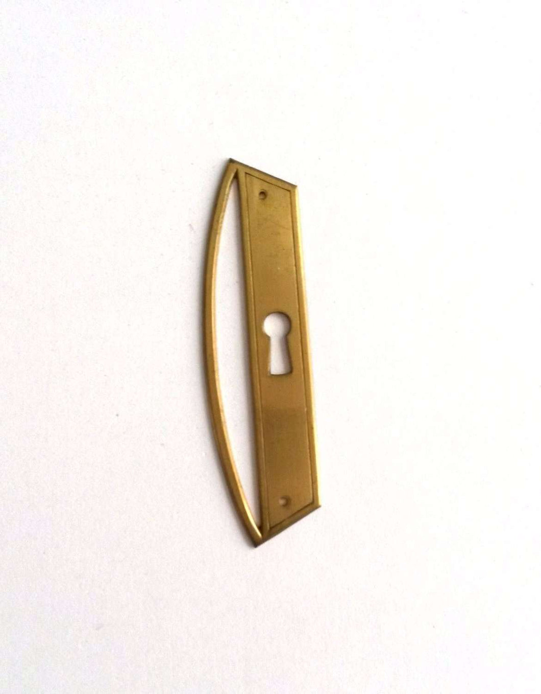 UpperDutch:Hooks and Hardware,Keyhole cover, Brass keyhole frame, plate, escutcheon.