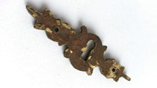 UpperDutch:Hooks and Hardware,Antique Solid Brass Keyhole cover, escutcheon, vintage key hole frame.