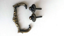 UpperDutch:Hooks and Hardware,ONE Antique Brass Drawer Handle / Hanging Drawer Drop Pulls