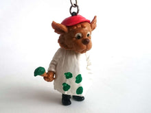 UpperDutch:Land of Magiful,Painting Dog key chain / artist dog figurine / 60s keychain / dog zipper pull charm / painting bag charm / painter gift