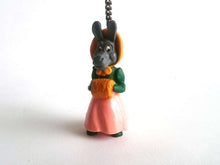 UpperDutch:Land of Magiful,Donkey key chain / dressed donkey figurine / keychain made in the sixties / 60s key chain / large zipper pull charm / bag charm
