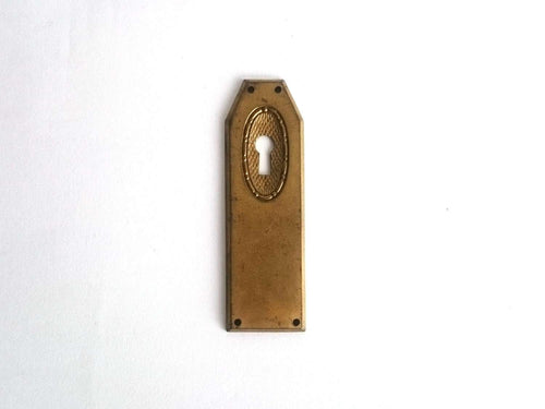 UpperDutch:Hooks and Hardware,1 Keyhole Escutcheon metal Keyhole cover, stamped key hole frame, stamping plate.