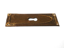 UpperDutch:Hooks and Hardware,Keyhole cover, Stamped Shabby Escutcheon, keyhole plate.