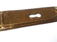 UpperDutch:Hooks and Hardware,Keyhole cover, Stamped Shabby Escutcheon, keyhole plate.